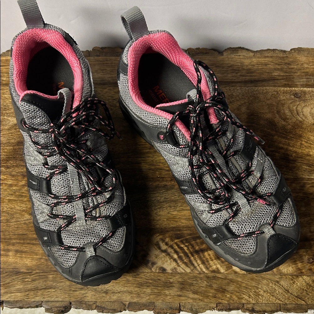Merrell Women's Gray and Pink Hiking Shoes